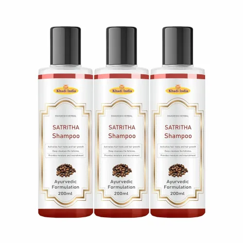 Image of Khadi Satreetha Hair Cleanser Shampoo (600ml)