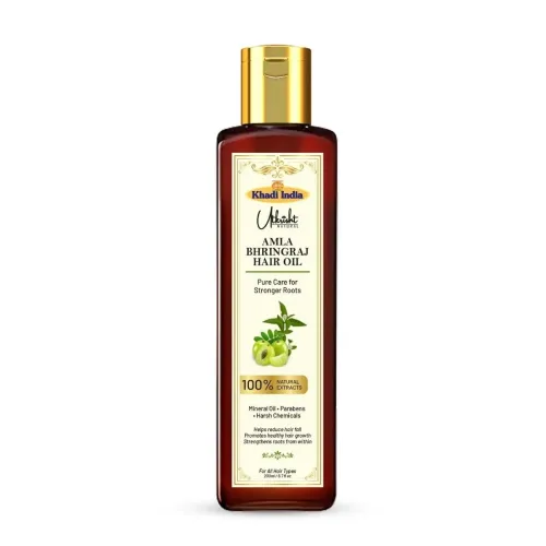 Image of Khadi Utkrisht Amla Bhringraj Hair Oil 200ml