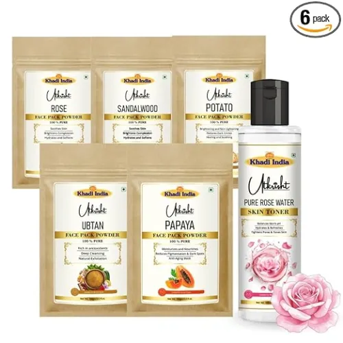 Image of Khadi Utkrisht Face Pack Powder (Pack of 6)
