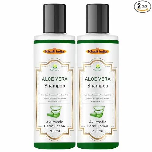 Image of Khadi Vedimatic Natural Aloe Vera Hair Cleanser 200mlx2