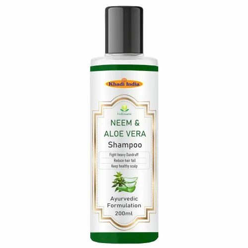 Image of Khadi Vedimatic Natural Neem And Aloevera Herbal Hair Cleanser/Shampoo| Gets