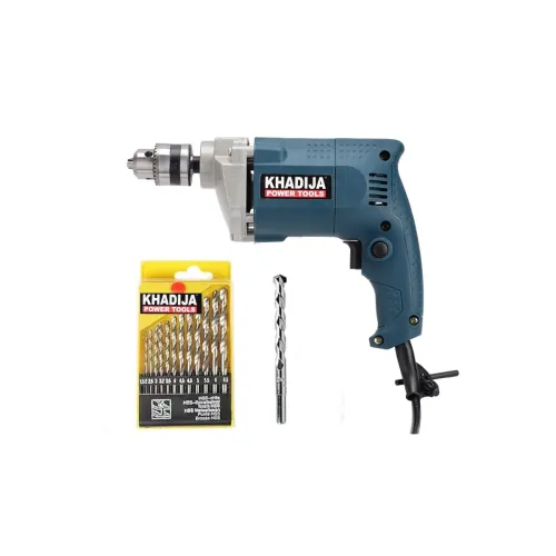 Image of Khadija 10 mm Drill Machine with 14 Bits Combo