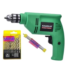 KHADIJA 400W Drill Machine 10mm HSS Set