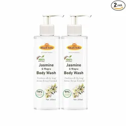 Khadi Jasmine & Mongra Herbal Body Wash 400ml Pack of 2