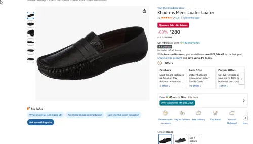 Image of Khadims Mens Loafer Loafer