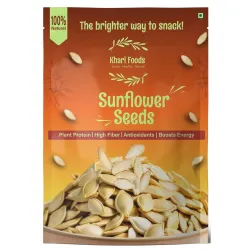 Khari Foods Premium Sunflower Seeds (400g, High Fibre)