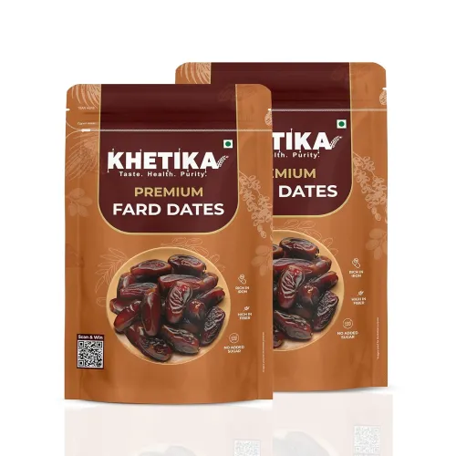 Image of Khetika Premium Fard Dates 400gm, Dry Fruits, Healthy Snacks, Khajoor, Khajur, Dry Fruits, Healthy Snacks, Dates with No