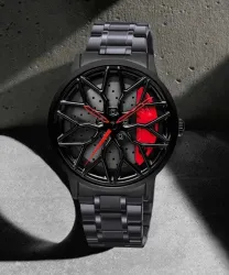 KHXR  Car wheel watch | Spinning watch  Red watch Analog Watch - For Men