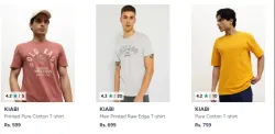 Kiabi Tshirts at minimum 80% Discount