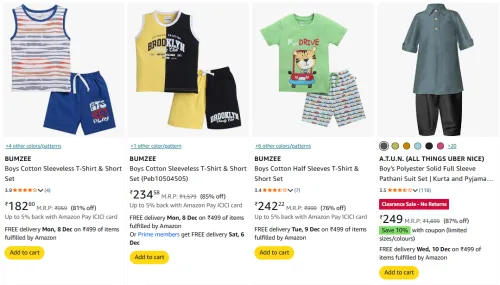 Image of Kid's Clothing upto 88% off 
