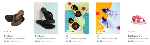 Image of Kid's Footwear Starting at @ ₹144