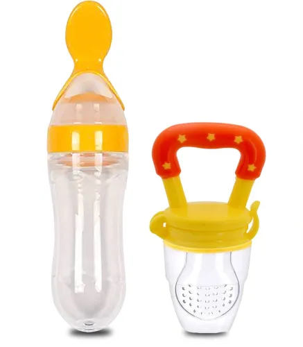 Image of KIdbea Baby Food Feeding Spoon Ultra Soft Food Grade Silicone - 250 ml 