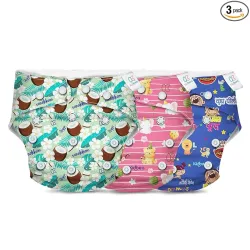 Kidbea Reusable Cloth Diaper, 3 Shells Only 