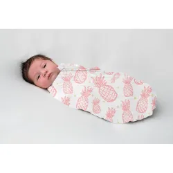 Kiddery Swaddle Wraps | Pineapple Print | 100% Muslin Cotton | Breathable | Soft | Nursing Cover | Stroller Cover | Newborn | Extra Large Size | Edition Girls