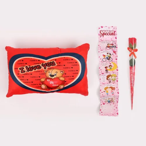 Image of Kiddie Castle Greeting Card and Rose 