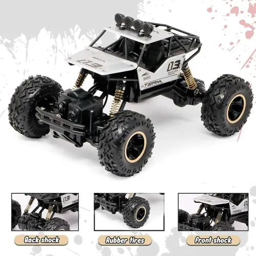 Image of Kiddie Castle 4 Wheel 1:16 Scale Metal Alloy Rock Crawler Remote Control Car 