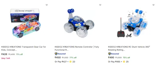 Image of Kiddoz Remote Control Car at Minimum 60% Discount