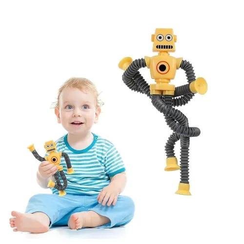 Image of Kidology Telescopic Suction Cup Robot Toy