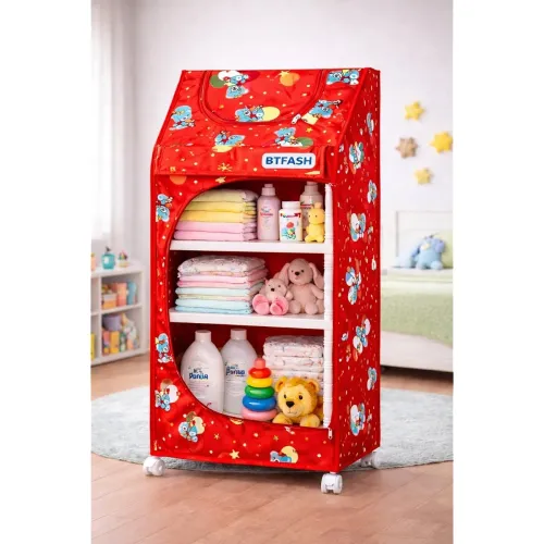 Image of Kids Almirah – Lightweight, Collapsible Storage Organizer for Clothes, Books