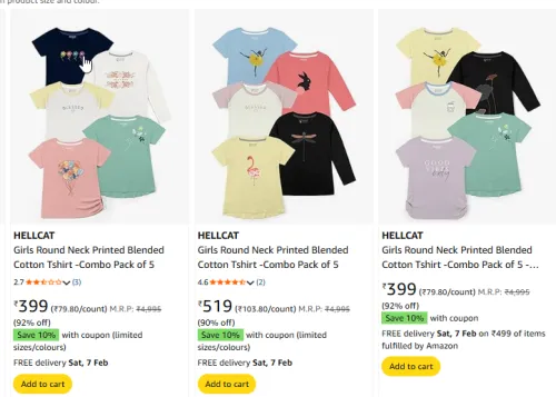 Image of Kids Clothes Starting @ ₹359