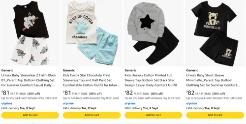 Image of Kids Clothing Starts @ ₹81