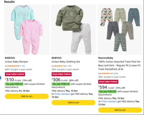Image of Kids Clothing upto 90% Off at up to 81% Discount