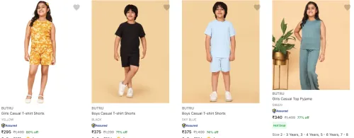 Image of Kid's Co-ords Set Starting @₹295