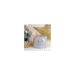 Kids Elephant Rope Storage Basket Lid