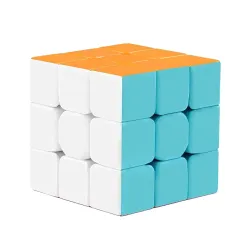 Kids Mandi 3x3 Stickerless Magic Cube Puzzle | Speed Cube, Brainteaser | Stressbuster, Anti-Anxiety, Fidget Game for Kid