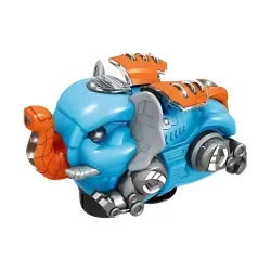 Kids Mandi Musical Elephant Toy | 360° Rotating Action | Light & Sound Features | Interactive Moving Toy for Kids (Multicolour)