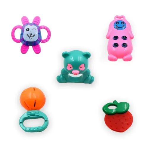Image of Kids Mandi Non Toxic Plastic Baby Rattle