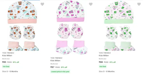 Image of Kids Mitten (Multicolor) @ Starting ₹85