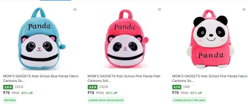 Image of Kids School Backpack @ Start ₹79