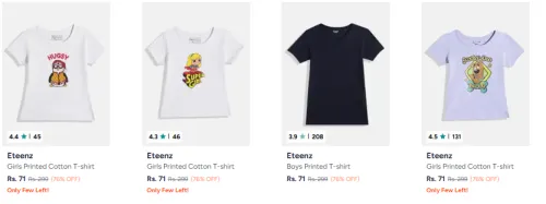 Image of Kids T-shirts From ₹71