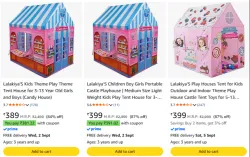 Kids Tent House Starting @399