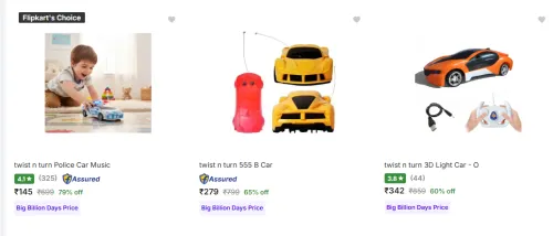 Image of Kids Toy Car Starts @₹145