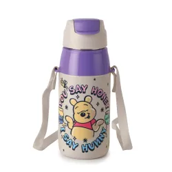CELLO Kidzbee Era 400 Insulated Kids Water Bottle 400 ml, Off White | 3D Touch & Feel Hunny Bears Design One Hand Grip L