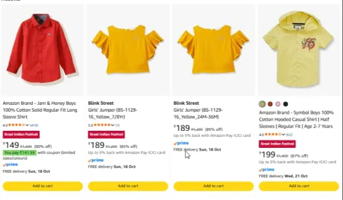Image of Kids' wear upto 85% Discount