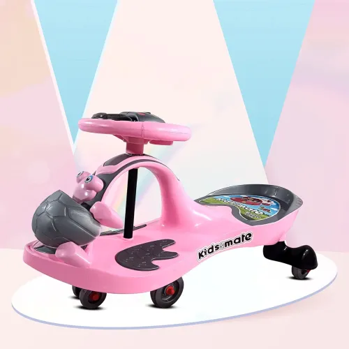 Image of Kidsmate Baby Car, Kids Car, Swing Car for Kids, Ride On for Kids, Magic Car for Kids, Push Rider Toy Car, Extra Wide se