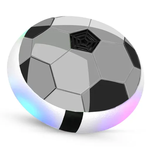 Image of Kidsmate Indoor Hover Football | Electric Floating Air Soccer Ball with LED Lights & Soft Foam Bumpers | Perfect Game To
