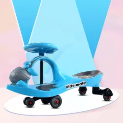 Kidsmate Magic Swing Car for Kids with Music & LED Lights