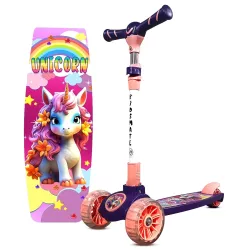 Kidsmate Spartan Kick Scooter with Broad PU LED Wheels