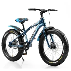 Kidsmate Supernova 20T Fat (20 x 3.0) Tire Cycle for Kids 7–10 Years | Dual Disc Brake Bicycle with Rigid Fork | Wide Ty