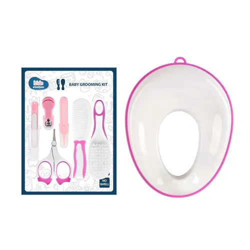 Image of Kids Station Portable Baby Potty Training Seat with Grooming Kit