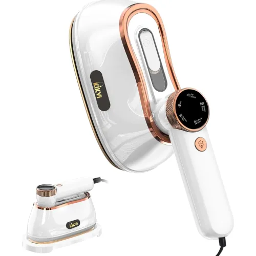 Image of kikvi Iron for clothes, Steamer for Clothes & Iron 2in1,Steam Iron for Travel Ironing foldable steamer cloth dryer,porta