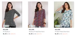 Killari Short Kurti Starting @ ₹99