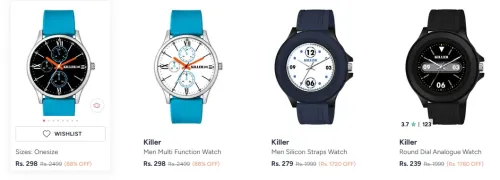 Image of Killer Analogue Watch Upto 88% Discount
