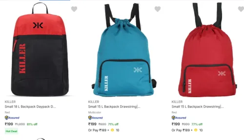Image of Killer backpack starting @ ₹199