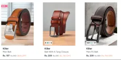 Killer belts Starting at ₹197