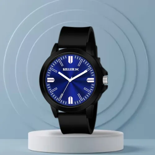 Image of KILLER Big Dial Analog Watch - For Men KL-9611-BL-WH